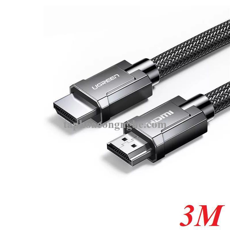Ugreen 70325 3M 2.0 4K 60Hz 18Gbps màu đen Cáp HDMI chống nhiễu độ phân giải Cao HD136 30070325